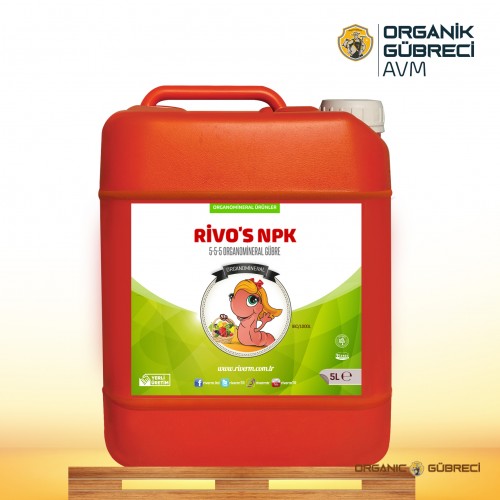 Rivo’s Sıvı NPK 5-5-5 Organamineral Gübre 5 Litre
