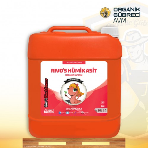 Rivo's Humik Asit – Leonardit Kaynaklı 20L Plastik Bidonda